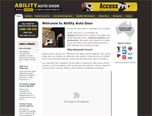 Tablet Screenshot of abilityautodoor.com.au